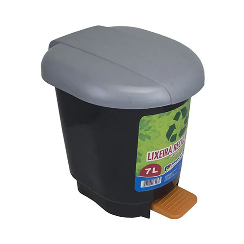 Lixeira com pedal 7L Arqplast